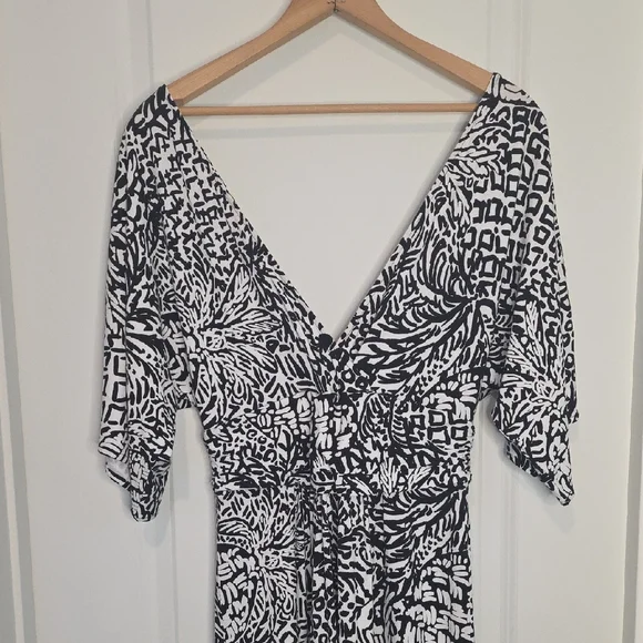 Lilly Pulitzer Black and White Maxi Dress - Picture 6 of 6